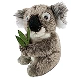 Teddys Rothenburg Kuscheltier Koalabär 16 cm mit Bambus grau/grün sitzend Plüschkoalabär Uni-Toys