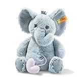 Steiff Spieluhr Elefant Ellie, Süßes Stofftier, Jungen, Mädchen & Babys ab 0 Monaten, Soft Cuddly Friends, herausnehmbares Musikwerk, 26 cm, 241765