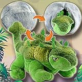 Creanino DINO Kuscheltier 2 in 1 | Plüschtier zum Wenden [Ankylosaurus SPIKE] Dinosaurier Kuscheltier | Dino Plüschtier | Wende Kuscheltier | Dino Plush | Dinosaurier Spielzeug