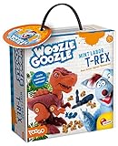 Lisciani - Woozle Goozle - T-Rex - Bauspiel - Dinosaurier Spielzeug Zu Montieren - Bewegt Sich Durch Räder unter den Beinen - Für Kinder ab 6 Jahren