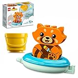 LEGO 10964 DUPLO Badewannenspaß: Schwimmender Panda, Badespielzeug für Babys und Kleinkinder von 1,5-3 Jahre, Badewannenspielzeug mit Tieren für Jungen und Mädchen