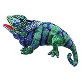 Große Kreaturen – Chamäleon-Handpuppe (blau-grün)