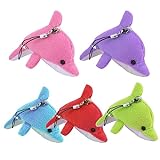 TGKYK 5 Stück Delfin Anhänger, Mini Delfin Schlüsselanhänger, Delphin Kuscheltier Klein, Schlüsselanhänger Delfin für Erwachsene, Kinder, für Schlüsseltasche Telefon (Zufällige Farbe)