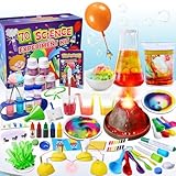 UNGLINGA 70 Experimente Wissenschaft Kit für Kinder, Vulkanausbruch, Chemielabor, großartiges interaktives und Lernspielzeug Experimentierkasten