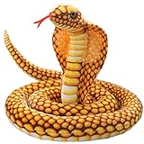 PRETYZOOM Schlange Stofftier Kobra Schlange Tier Plüschtier Lebensechte Realistische Kobra Plüschtiere Streich Requisiten