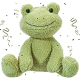 XNAUVOI Frosch Kuscheltier Kinder,Frosch Kuscheltier Plüsch,Frosch Plüsch, Frosch Weiche Und Komfortable Kuscheltier Frosch Plüschpuppe-25cm