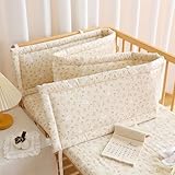 PTKG StoßFester Schutzgitter,Antikollisions Teppich,fürs Bett Kopfschutz,für Wickeltisch SeitenschläFerkissen Bettschlange,Kopfschutz für Wickeltisch,Weich und Dick,F7,160cm