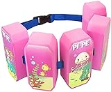 PI-PE Schwimmgürtel für Kinder - Schwimmhilfe ideal zum Lernen und toben - 5 Blöcke je nach Fortschritt entfernbar - schönes Design für Jungen und Mädchen, pink, One Size