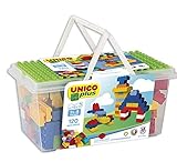 120 bunte Bauklötze aus Kunststoff (Unico)