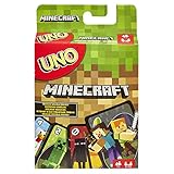 Mattel Games UNO Minecraft Edition - Kartenspiel mit Charakteren aus Minecraft und Einer besonderen Creeper-Karte, für die ganze Familie und Fans von Minecraft ab 7 Jahren, FPD61