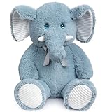 BEJOY XXL Großer Elefant Teddy Stofftier mit 3D Blauen Augen, Plüschtiere Weiches Kuscheltier für Kinder, 100cm