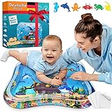 NouBaby® Wassermatte-Baby BPA-frei I Einzigartiges Baby-Spielzeug ab 3, 6 und 9 Monate als Wasser-Spielmatte oder Baby-Wassermatte inkl. Flicken
