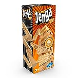 Jenga Classic, Kinderspiel das die Reaktionsgeschwindigkeit fördert, ab 6 Jahren, Braun, 26 x 7,5 x 7,5 cm