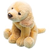 Yomiko 12002 Suki Gifts International Sitting Dog, Small, Hund, Kleiner gelber Labrador Stofftier, 1 Count (Pack of 1)