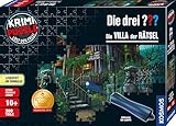 Die drei ??? - Krimi Puzzle - Die Villa der Rätsel von KOSMOS 697976, 300 Teile, Leuchtet im Dunkeln, mit UV-Lampe, Lesen, Puzzeln, Rätsel lösen, Detektiv Puzzle ab 10 Jahre