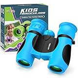 DejaNard Kompaktes Wasserdichtes Fernglas für Kinder 8x21 - Draussen Spielzeug & Geschenke für Kinder [Zum Beobachten von Tieren, Landschaften und Sternen] (Blau)