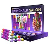 Desire Deluxe Hair Chalk Geschenke für mädchen, Haarkreide zum Haare Färben Spielzeug für Weihnachten, 10 auswaschbare Haarfärbe-Stifte, für Fasching, für Kinder im Alter von 3 4 5 6 7 8 9 11 Jahren