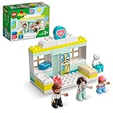 LEGO 10968 DUPLO Arztbesuch, Lernspielzeug für Kleinkinder, Spielzeug für Mädchen und Jungen ab 2 Jahre mit Figuren: Ärztin, Vater und Kind