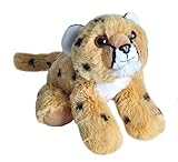 Wild Republic Hug’EMS Gepard, Spielzeug für Babys, Kleines Kuscheltier, Geschenk für die Babyparty, Kuscheltier für Kleinkinder, Füllung aus recycelten Wasserflaschen, 18 cm