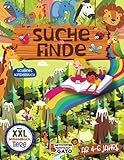 Wimmelbuch ab 4 jahre Tiere: Suche und finde buch Lustige Tiere im Herbst, Winter, Frühling, Sommer, Kinderbuch groß spielebuch 4, 5 und 6 Jahren Mädchen und Jungen, Spiel Aktivitätsbuch