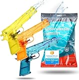 Kinderfreund® 3er Wasserpistolen Set - ca. 15 cm mit großer Reichweite Wasserspritzpistole Spritzpistole klein Mini für Kinder