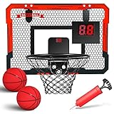 EPPO Basketballkorb Indoor für Kinder 16,5' x 12,5' - Basketballkorb mit automatischer Wertung, Mini-Basketballkorb für Kinder, Jungen, Teenager, perfekt für einen Basketballliebhaber als Geschenk