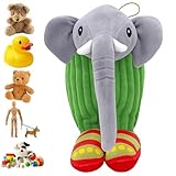 JazRvr Elefant Kuscheltiers, Brainrot Kuscheltier, Tralalero Tralala Kuscheltier, Weiches Stofftier, 25 x 17 x 10 cm