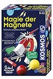 KOSMOS 654146 Fun Science – Magie der Magnete, Baue deinen eigenen Kompass, erforsche unsichtbare Kräfte, Mit spannenden Magnetspielen und Versuchen, Experimentierset für Kinder ab 8 Jahre, Geschenk