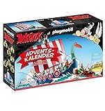 PLAYMOBIL Adventskalender 71087 Asterix: Piraten mit schwimmfähigem Piratenschiff, Beiboot und Comicfiguren, Spielzeug für Kinder ab 5 Jahren