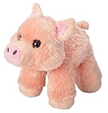 Wild Republic Hug'ems Plüschtier, Kuscheltier, Schwein Ferkel 18cm