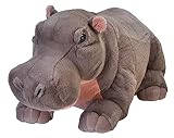 Wild Republic 17340 19320 Jumbo Plüsch Nilpferd Hippo, großes Kuscheltier, Plüschtier, Cuddlekins, 76 cm, 30'