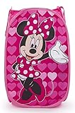 Jay Franco Disney Minnie Maus Herzen 80L Pop-up-Korb Wäsche oder Spielzeug