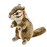 Teddys Rothenburg Streifenhörnchen Stripe 30 cm (17 cm ohne Schwanz) Uni-Toys Stofftier Kuscheltier Plüschtier Baby Kinder Spielzeug Eichhörnchen