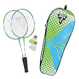 Talbot Torro Unisex Jugend Badminton Set 2-Attacker Junior, Grün-Cyan, OneSize