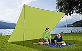 BERGER Ultraleicht Tarp 3x3m │ Camping Sonnensegel Wohnwagen kleines Packmaß Sonnensegel mit Stangen, Sonnenschutz für Strand Garten │ Ideal als Sonnensegel 3x3m für Zelt, Wohnwagen oder Auto