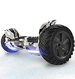 RCB Hoverboard Overboard für jedes Terrain, selbstausgleichend, Hover Board, App-Steuerung, 8,5 Zoll (20,3 cm), Hummer, Off-Road, Bluetooth, LED, mit leistungsstarkem Motor, Geschenk für Jugendliche &