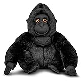 Animigos 37562 Plüschtier Gorilla, Stofftier im realistischen Design, kuschelig weich, ca. 26 cm groß
