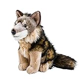 Teddys Rothenburg Kojote Kuscheltier Wolf sitzend 40 cm Plüschtier