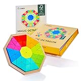 CUBIDI Original Tangram Octagon | Fördert logisches Denken und räumliche Vorstellungskraft | Geschicklichkeitsspiel aus hochwertigem Holz | Lernspiele ab 4 Jahre für Jungen und Mädchen