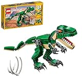 LEGO Creator Dinosaurier, 3in1 Spielzeug-Modell zum Bauen von T-Rex, Triceratops und Pterodactylus-Figuren, Bausteine-Set für Kinder ab 7 Jahren, Geschenk für Jungen und Mädchen 31058
