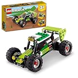 LEGO 31123 Creator 3-in-1 Geländebuggy, Quad, Kompaktlader, Spielzeug-Fahrzeuge für Kinder ab 7 Jahre, Bagger, Spielzeugauto