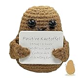 Positive Potato Pocket Hug Geschenk, Mini-Plüsch Figuren Lustige Positive Kartoffel Puppe, Kartoffelspielzeug, Geschenke für Freundin, Geschenke für Frauen, Mutmacher Geschenk, Geschenk für Freund