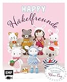 Happy Häkelfreunde: Noch mehr süße Amigurumis von der bekannten Häkel-Designerin Khuc Cay: Katze, Welpe, Koala, Panda, Häschen, Otter, Lamm, Nilpferd, ... Waschbär, Hase, Ziege und drei Püppchen