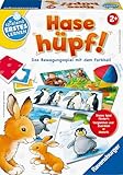Ravensburger 24735 - Hase hüpf! - Bewegungsspiel für die Kleinen - Spiel für Kinder ab 2 Jahren, Spielend erstes Lernen für 1-4 Spieler - Geburtstagsgeschenke