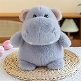 champracer Kuscheltier 25 cm Kinder Plüschtier Niedliches Tier Stofftier Kawaii Tiere Plüschtier zum Kuscheln & Spielen, Waschbares Plüschtier für Mädchen Jungen und Babys (Nilpferd)
