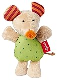 sigikid, Mädchen und Jungen, Greifling und Rassel, Maus, Beige/Grün, 41187