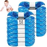 Windeleimer Nachfüllkassetten,12 Stück Wickeleimer Nachfüllfolie Geruchsdichte Eingedickte, Nachfüllkassetten Windelmülleimer Kompatibel mit Angelcare,Tommee Tippee, LitterLocker Windeleimer