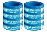 Angelcare 8er-Pack Original Nachfüllkassetten für Angelcare Windeleimer Comfort Plus