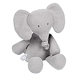 Nattou 929004 Elefant Kuscheltier, Grau (gestrickt), uni