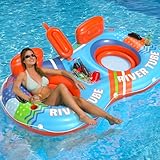 Großer Inflatable River Run 2 Personen, luftmatratze Pool Erwachsene, luftmatratze Wasser Erwachsene, wasserhängematte schwimminsel, Wasser Freizeit wassermatratze